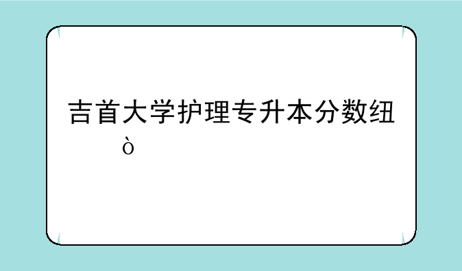 吉首大学护理专升本分数线？