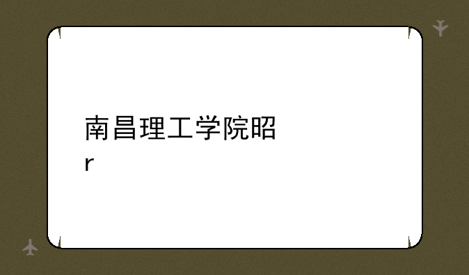 南昌理工学院是几本