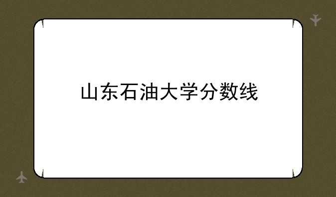 山东石油大学分数线