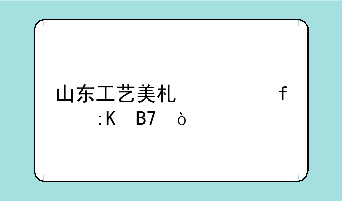 山东工艺美术学院排名？
