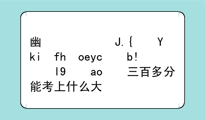 广西财经学院录取分数线，三百多分能考上什么大学